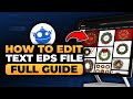 How To Edit Text EPS File From Freepik (FAST & EASY) | 100% WORKS | Edit Text in EPS File Freepik