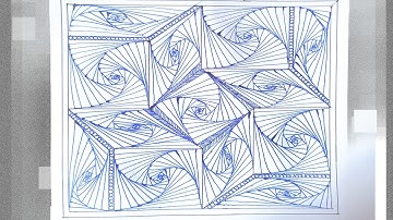 How to draw a Complex Zentangle Paradox / Zentangle Pattern for Beginners