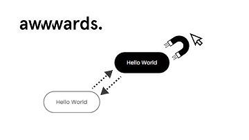 Create Magnetic DOM Element with Vanilla JS | [Awwwards