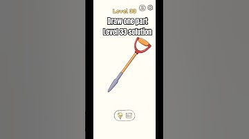 Draw one part level 33 Walkthrough easy and fast solution #dop #drawonepart  #shorts
