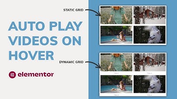 Auto Play Videos on Hover - Static & Loop Grid (Elementor Tutorial)