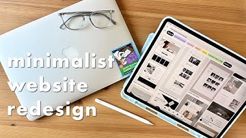 how I updated my website to a minimalist design | small changes make a big difference!