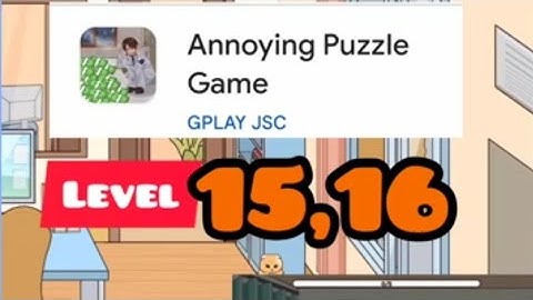 Annoying puzzle game level 15 & 16 gameplay  #games #funny #braingames
