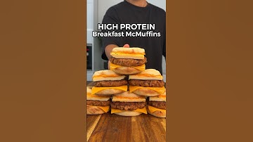 High Protein Meal Prep Breakfast McMuffins! 💪🏼 #highprotein #mealprep #foodie #healthyrecipes