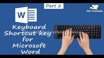 Keyboard Shortcut key for Microsoft Word - Part 2