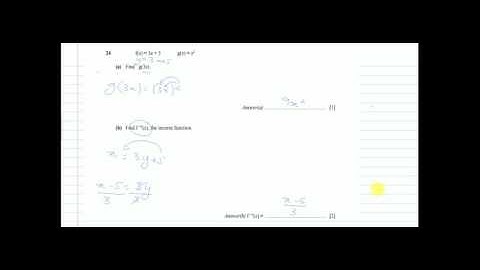 QUESTION 24, IGCSE MATHS MAY/JUNE 2015 PAPER 2/2 WORKED SOLUTION