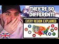 Brit reacts to every cultural region of the united states explained