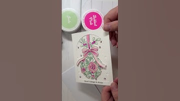 New Christmas card using Pinkfresh stamps and Altenew inks. #cardmaking #christmascard #stampedcards