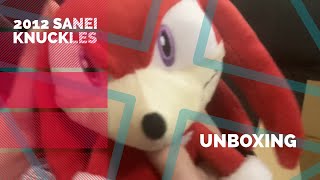 2012 Sanei Knuckles sonic plush with tags unboxing review