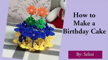 Snowflake building blocks idea/ creative building- Birthday Cake
