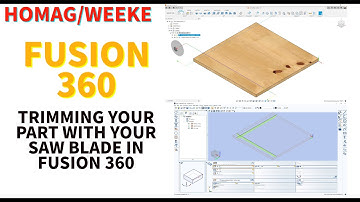 FUSION 360 TO WOODWOP. TRIMMING WITH A SAW BLADE