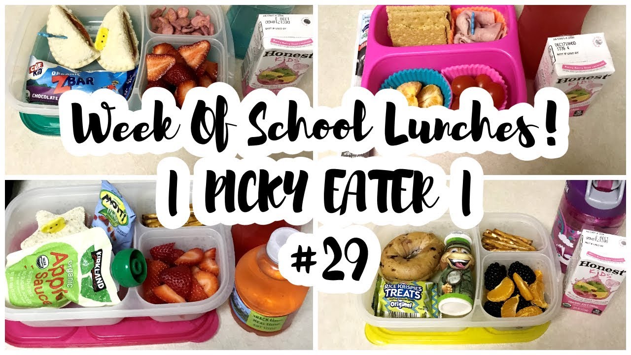 Week Of School Lunches! | PICKY EATER | #29 - YouTube
