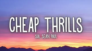 Video-Miniaturansicht von „Sia - Cheap Thrills (Lyrics) ft. Sean Paul“