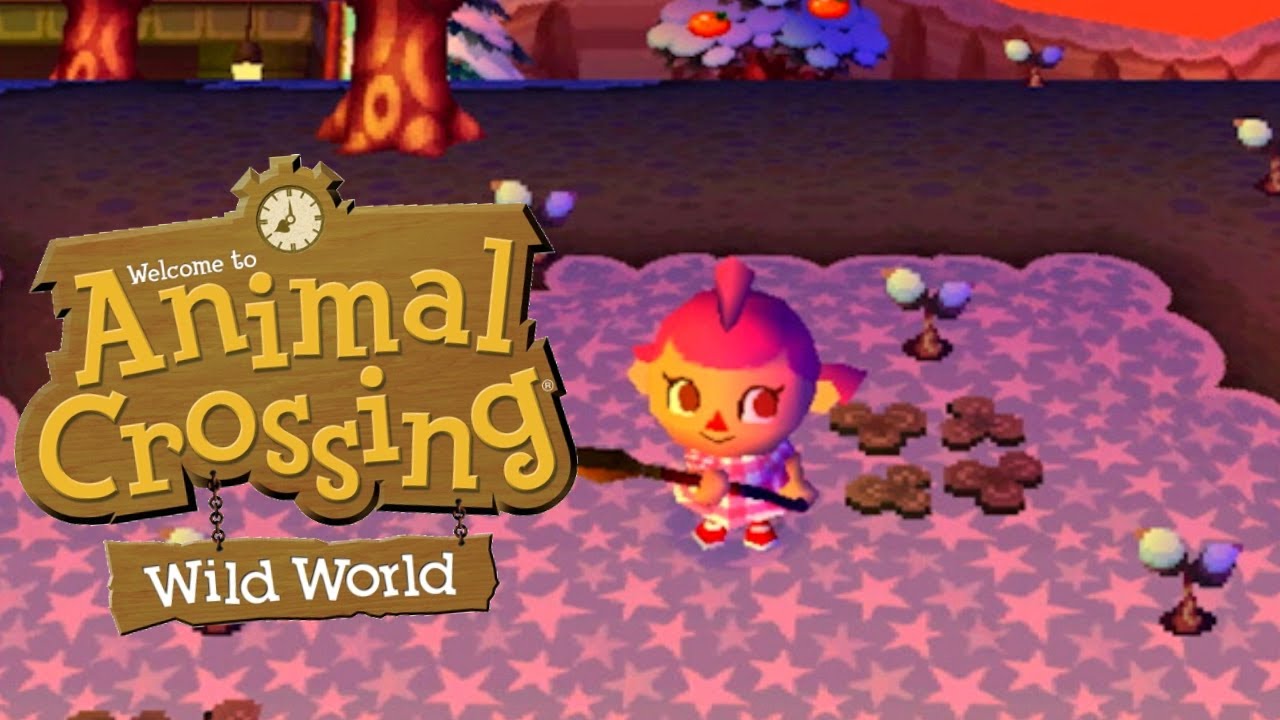 Animal Crossing: Wild World - Planting Trees at Sunset - YouTube