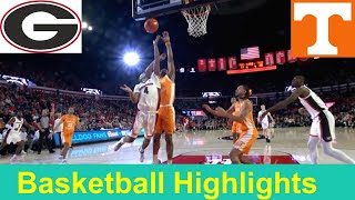 #5 Tennessee vs Georgia Basketball Game Highlights, Jan 13 2024