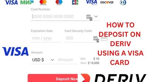 (2025) HOW TO DEPOSIT ON DERIV USING A VISA CREDIT OR DEBIT CARD