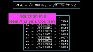 Induction in a Real Analysis Course