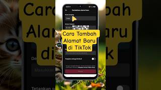 Cara Menambahkan Alamat Baru di TikTok #tambahalamatiktok #tutorialtiktok
