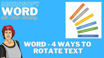 MS Word - Rotate Text 4 Ways - Angled Vertical & Flipped