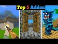 Top 5 New best survival mods  minecraft 1.20/1.21 PE/Bedrock (MCPE)
