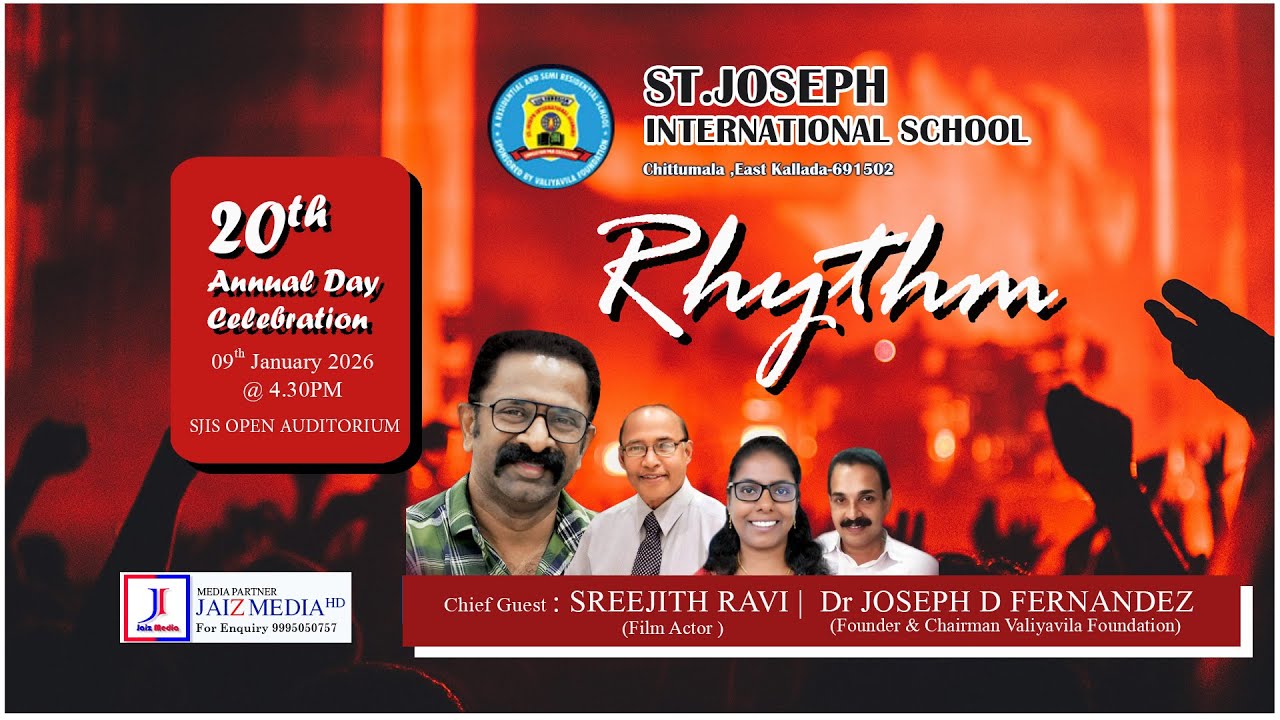 Rhythm | 20th Annual Day Celebration | St Joseph International School, Chittumala | Live