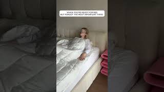 What matters most for sleep? The Omnia pillow and a weighted blanket. A husband is optional!