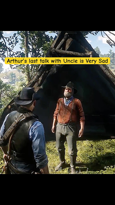 Rare Arthur’s last talk with Uncle is so sad #rdr2 #rdr1 #arthurmorgan #shorts #viral #sad