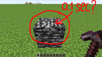 how to break a netherite pickaxe in 0.1 sec?