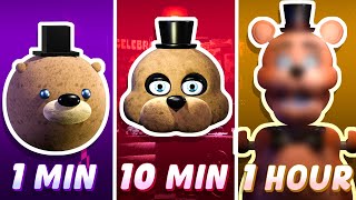 1 MIN Vs. 10 MIN Vs. 1 HOUR!! FNAF Modeling Challenge from Living Corpse!