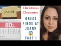 SHOP WITH ME AT JOANN~ 80% OFF CHRISTMAS AT JOANN~After Christmas Clearance shopping 2019~Part 1