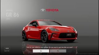 Gran Turismo®SPORT July Update 2021 Purchase: Toyota GR 86 &#39;21