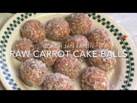 Raw carrot cake balls