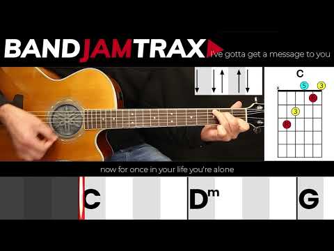 I've Gotta Get A Message To You - Bee Gees | EASY GUITAR LESSON | Scrolling Chords