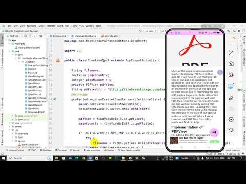 search text in pdf using pdf viewer in android studio - YouTube