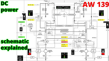 AW139 DC Power Electrical  System explained | How it works schematic | how its made
