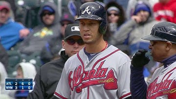 ATL@NYM: Simmons plates Markakis with a single