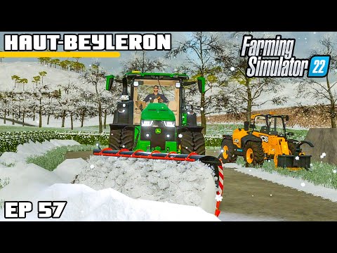 It's Snowing!! Clear Up Time | Farming Simulator 22 - Haut-Beyleron | Episode 57