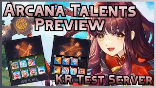 Arcana Talents - New Skill Preview! | KR Test Server | Mabinogi