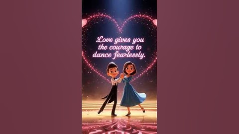 Love Makes You Fearless ❤️ | Magical Dance Animation Short#shorts