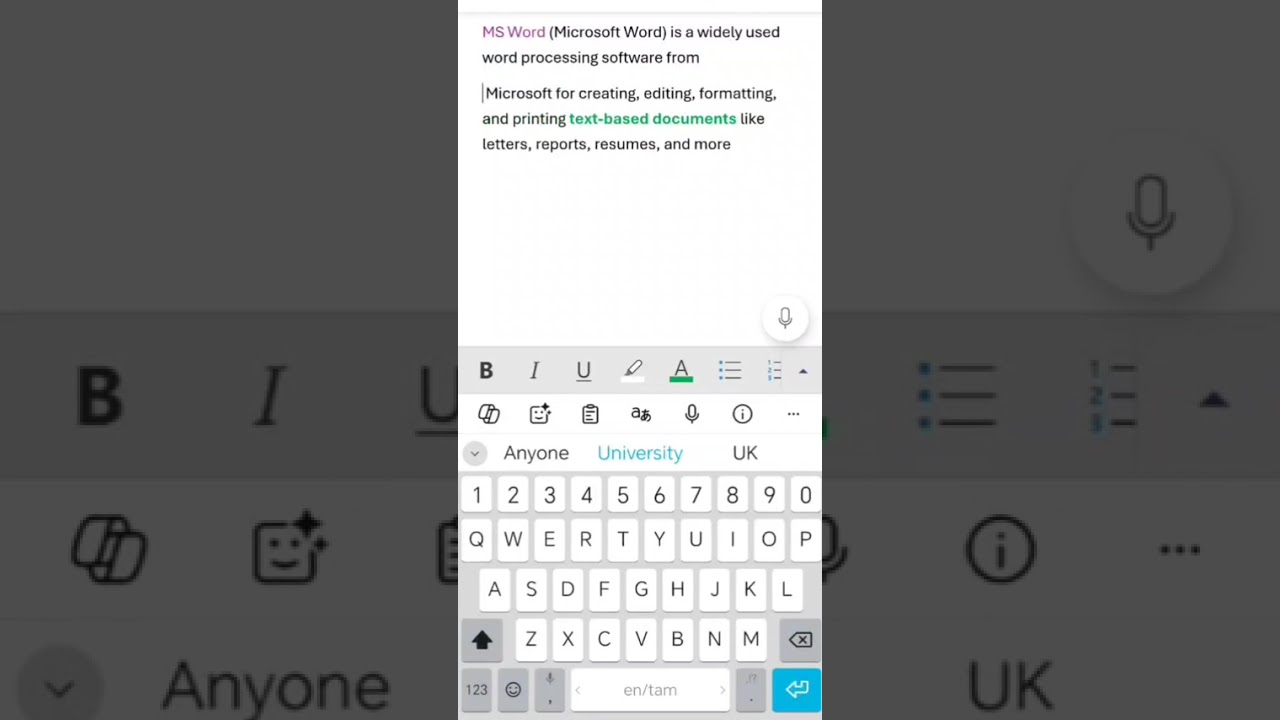 Word processing software - Grade II