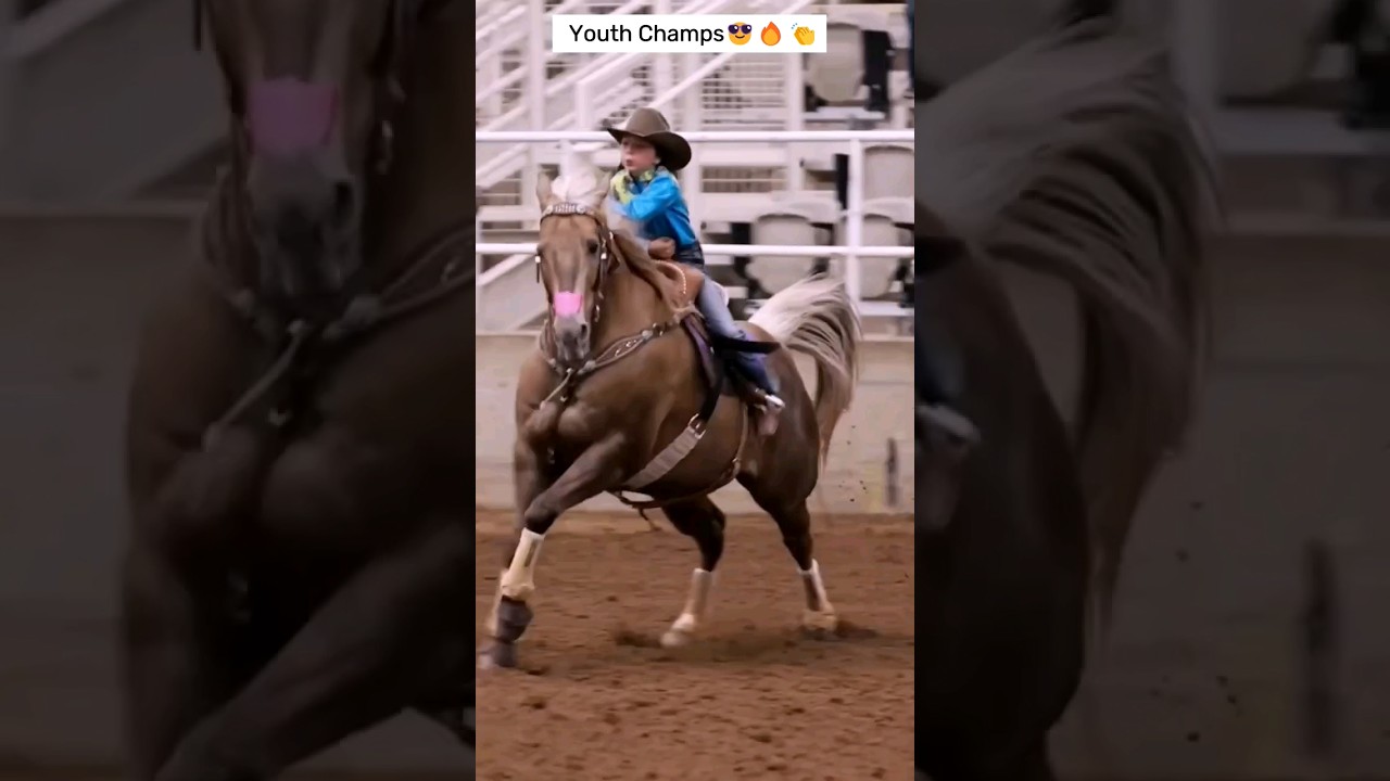 Youngest barrel racer!! 😱🔥💯