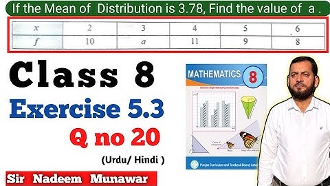 Class 8 Exercise 5.3 Q no 20  Ex 5.3 SNC Maths PCTB Maths Single National Curriculum maths Class 8
