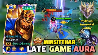     Late Game Minsitthar Has a DIFFERENT AURA! 🥶⚔️ | Mythical Immortal Gameplay | @Zuxukogaming |