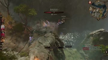 Eldritch Blast on the drunk Goblin