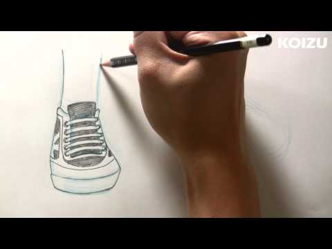 How to draw Manga Shoes! 3/4 view (part 1) - YouTube