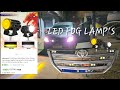 14 LED Spotlights  installing, dual light projector yellow, white flashlight 