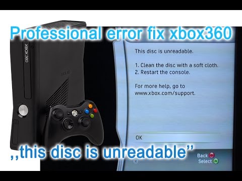 Professional way to fix ,,this disc is unreadable'' error xbox360 with  Eclipse - YouTube