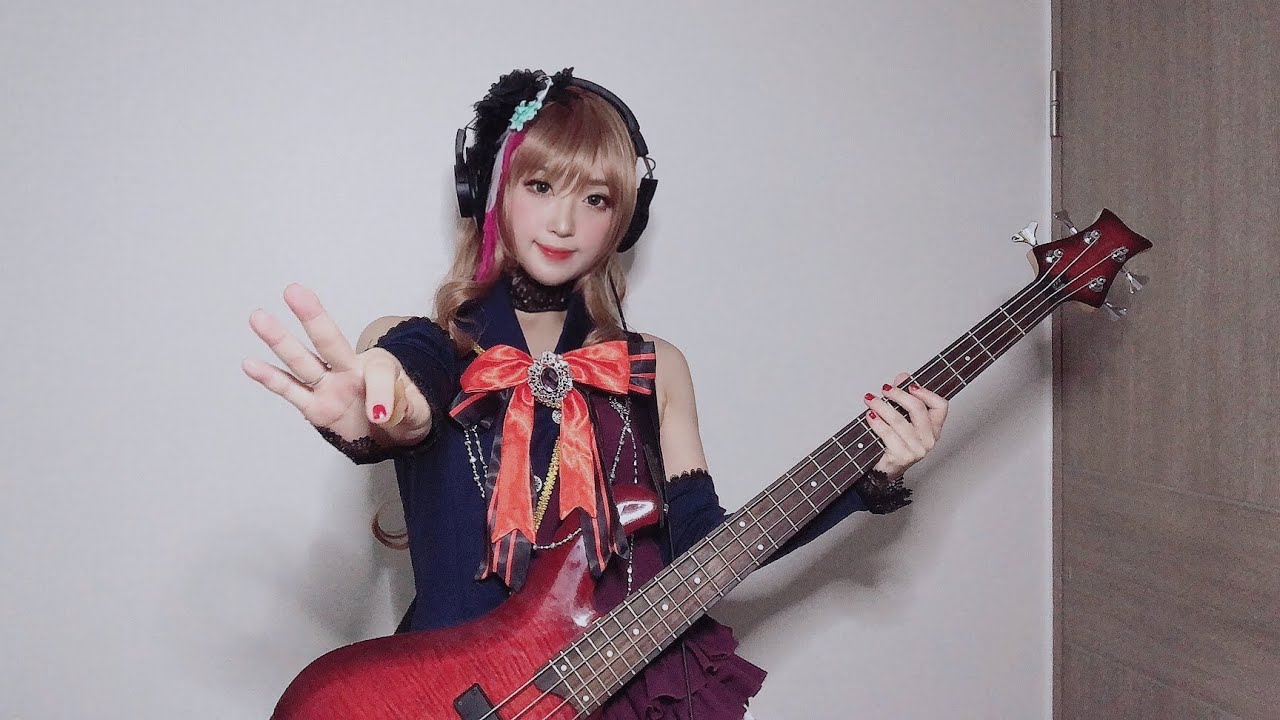 Roselia - 「BLACK SHOUT」 ベースで弾いてみた (bass cover)
