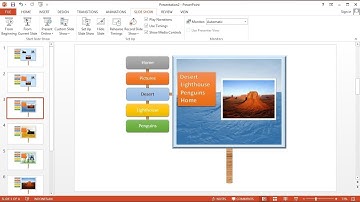 How to Make a Drop Down Menu Picture Slideshow in PowerPoint