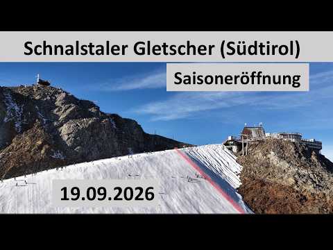 Schnalstaler Gletscher: Erste Schwünge am 19.09.2026